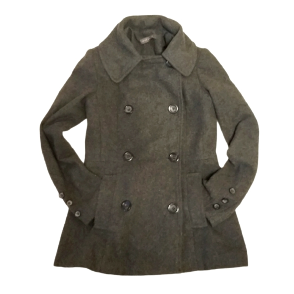SOLD ✨️ Stylish Suzy Shier Gray Double-Breasted Jacket - Size XS